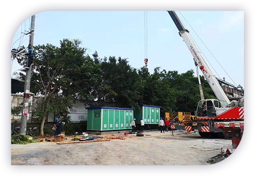 Construction de sous-stations