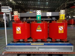 SCB10/11 500 KVA 10/11 0,4 Kv transformateur de puissance de type sec en résine moulée d'intérieur haute tension triphasé