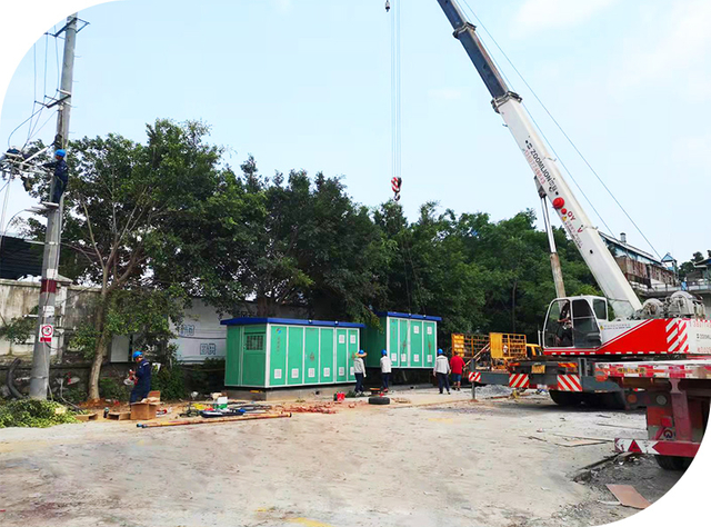 Construction de sous-stations